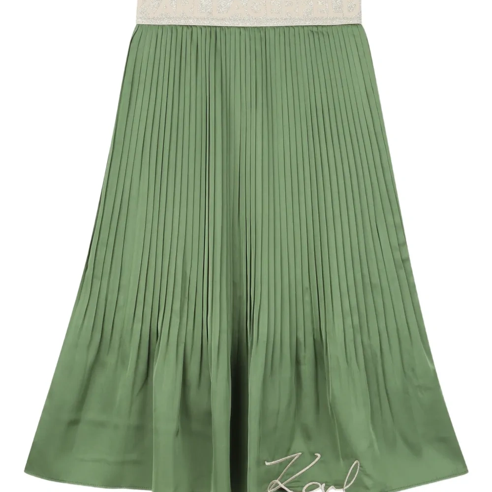 Плиссированная юбка в полоску