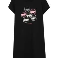 Платье-футболка с графичным принтом