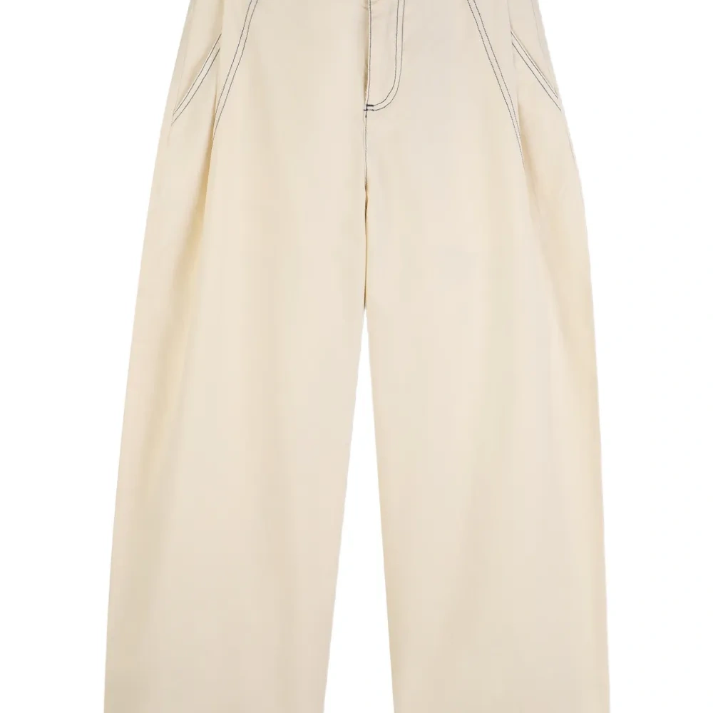 Брюки с декоративной строчкой