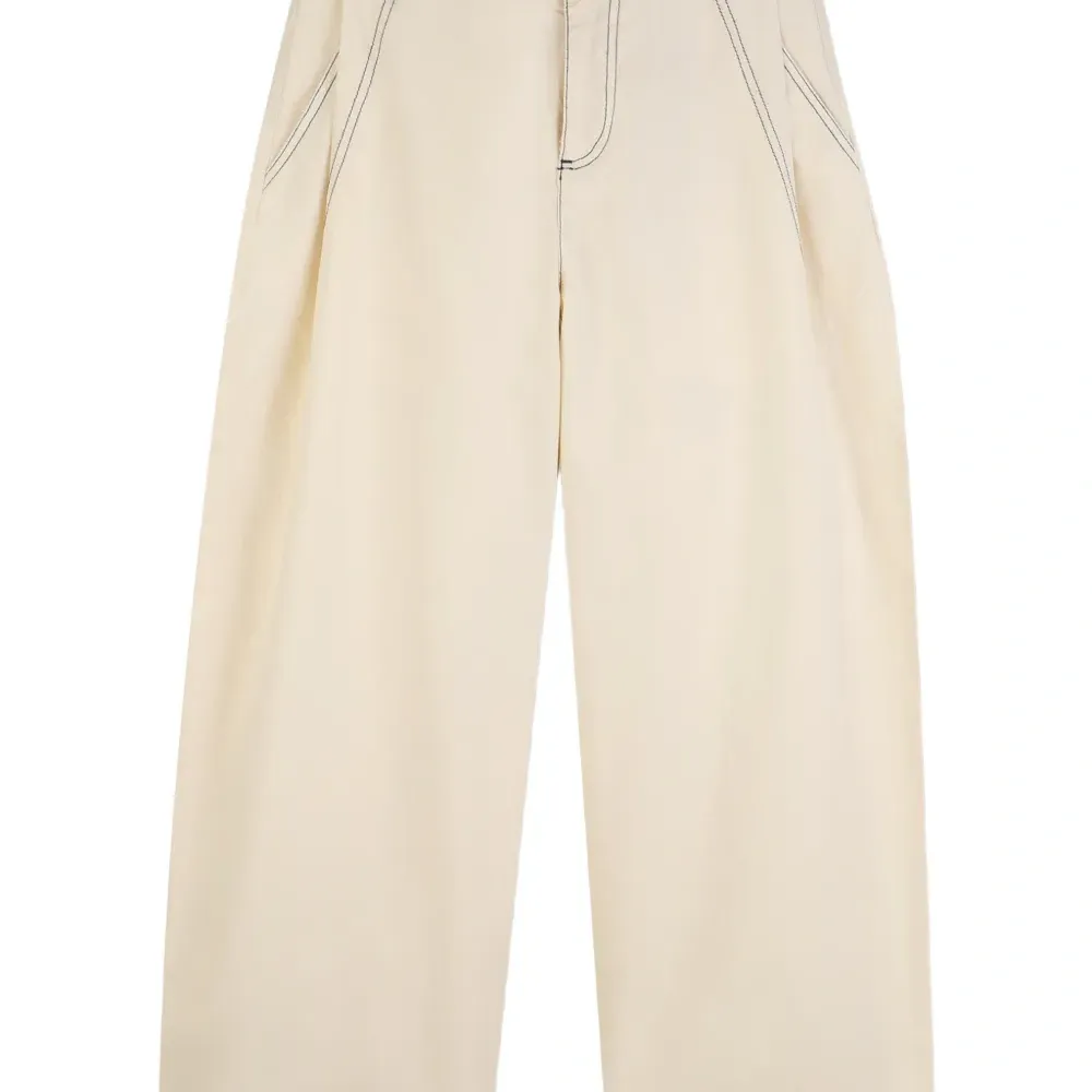 Брюки с декоративной строчкой