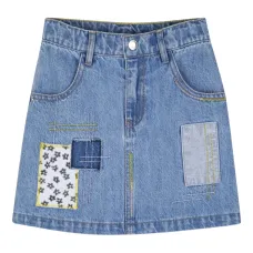 Джинсовая юбка на пуговицах