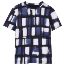 Футболка в клетку с короткими рукавами