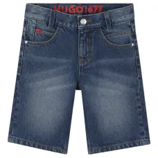 Джинсовые шорты с карманами