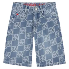 Джинсовые шорты с логотипом