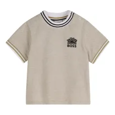 Футболка с отделкой в полоску Футболка с отделкой в полоску