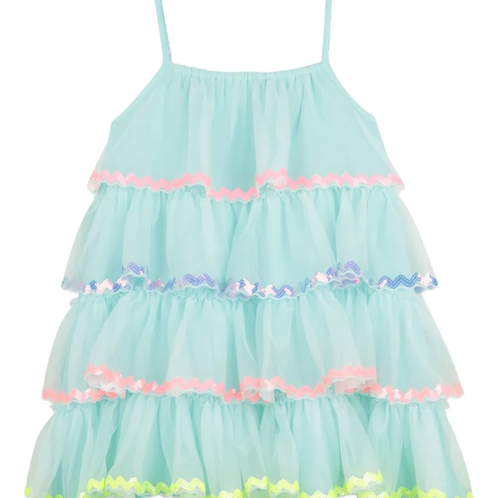 Ярусное платье с оборками