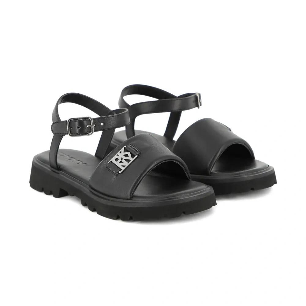 Сандалии с пряжками и логотипом