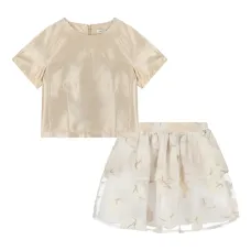 Комплект с юбкой "Розы"