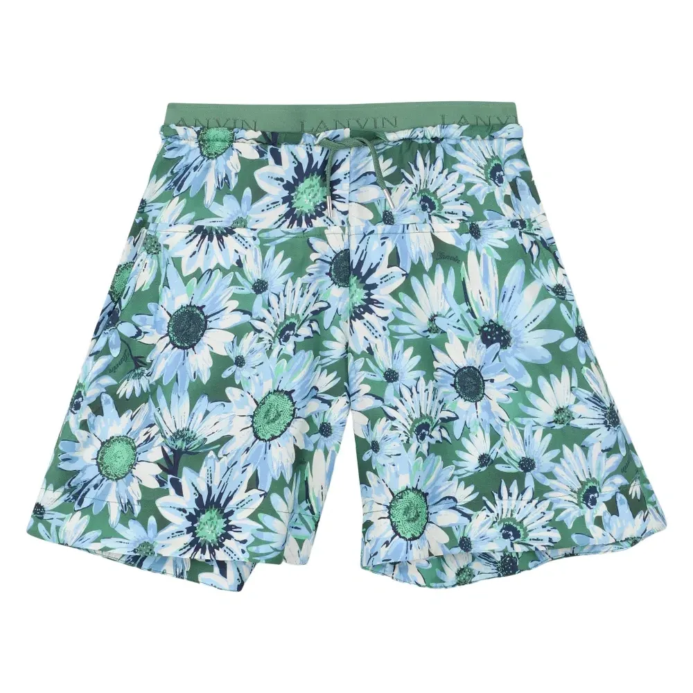 Плавки-шорты с цветочным принтом