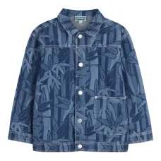 Джинсовая куртка с принтом