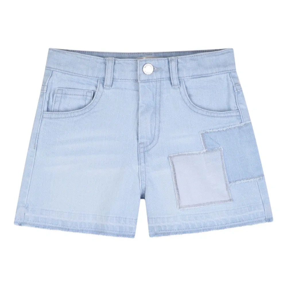 Джинсовые шорты в технике пэчворк