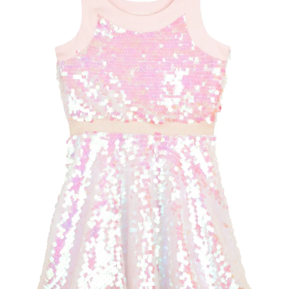 Платье без рукавов с пайетками