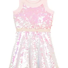 Платье без рукавов с пайетками