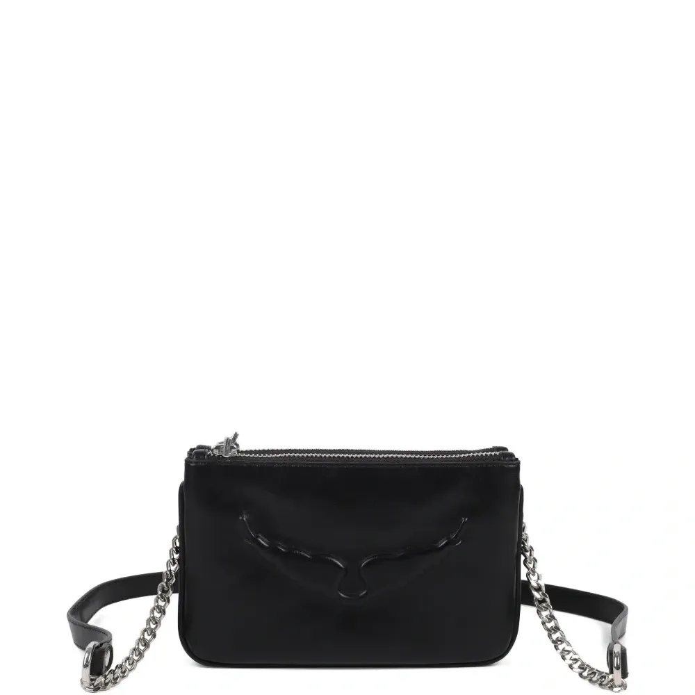 Сумка на плечо с тисненым логотипом