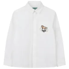 Рубашка с длинными рукавами и логотипом