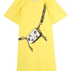 Платье с объемными рукавами