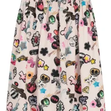 Юбка с графичным принтом