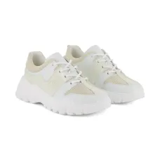 Кроссовки со вставками и логотипом