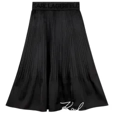 Юбка со складками и логотипом Юбка со складками и логотипом