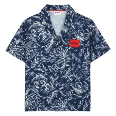 Рубашка с короткими рукавами и цветочным узором