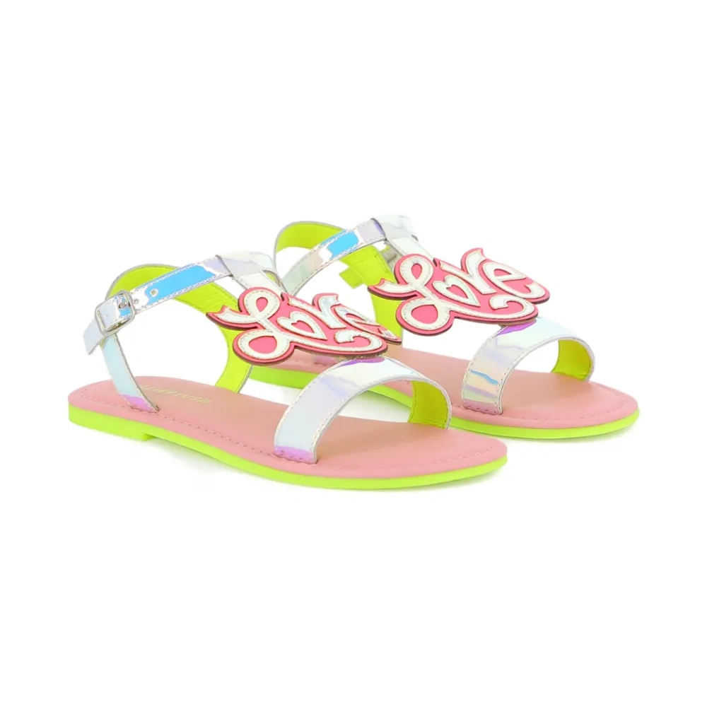 Сандалии с голографическим эффектом