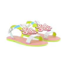 Сандалии с голографическим эффектом