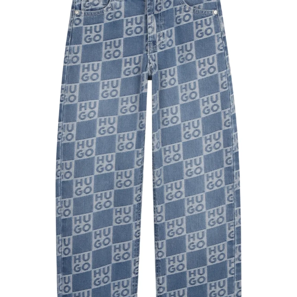 Джинсы с узором