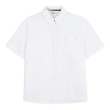 Полосатая рубашка с короткими рукавами Полосатая рубашка с короткими рукавами