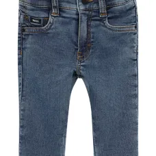 Джинсы с нашивкой-логотипом