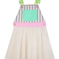 Платье без рукавов с полосками