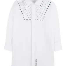 Декорированное платье-рубашка