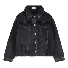 Джинсовая куртка с бахромой