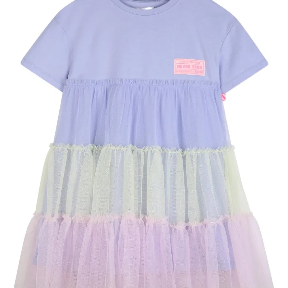 Ярусное платье с короткими рукавами