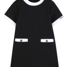 Платье на пуговицах с короткими рукавами