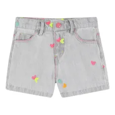 Джинсовые шорты с узором