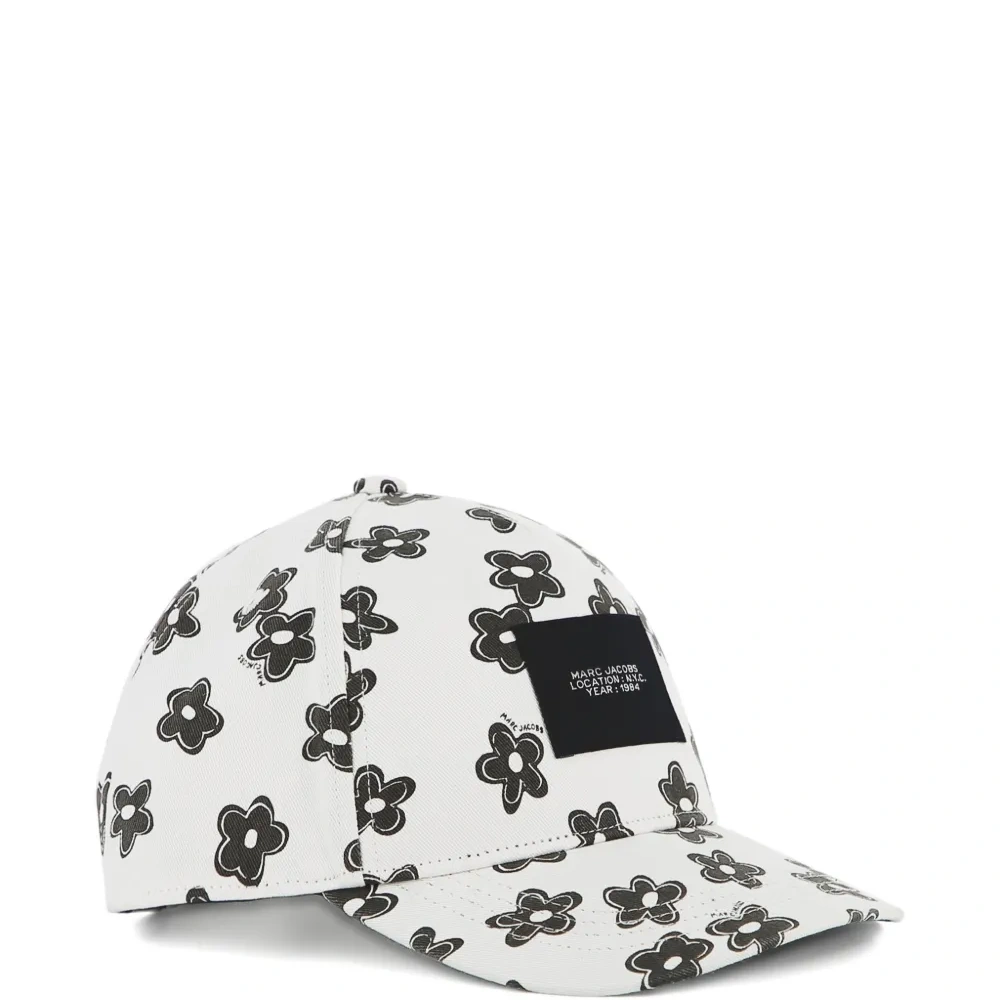 Бейсболка с цветочным принтом и нашивкой-логотипом
