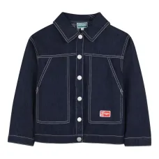 Джинсовая куртка на пуговицах