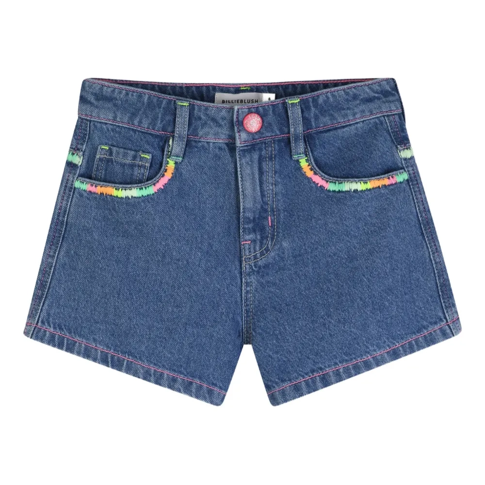 Джинсовые шорты с вышивкой