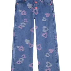 Джинсы с сердечками