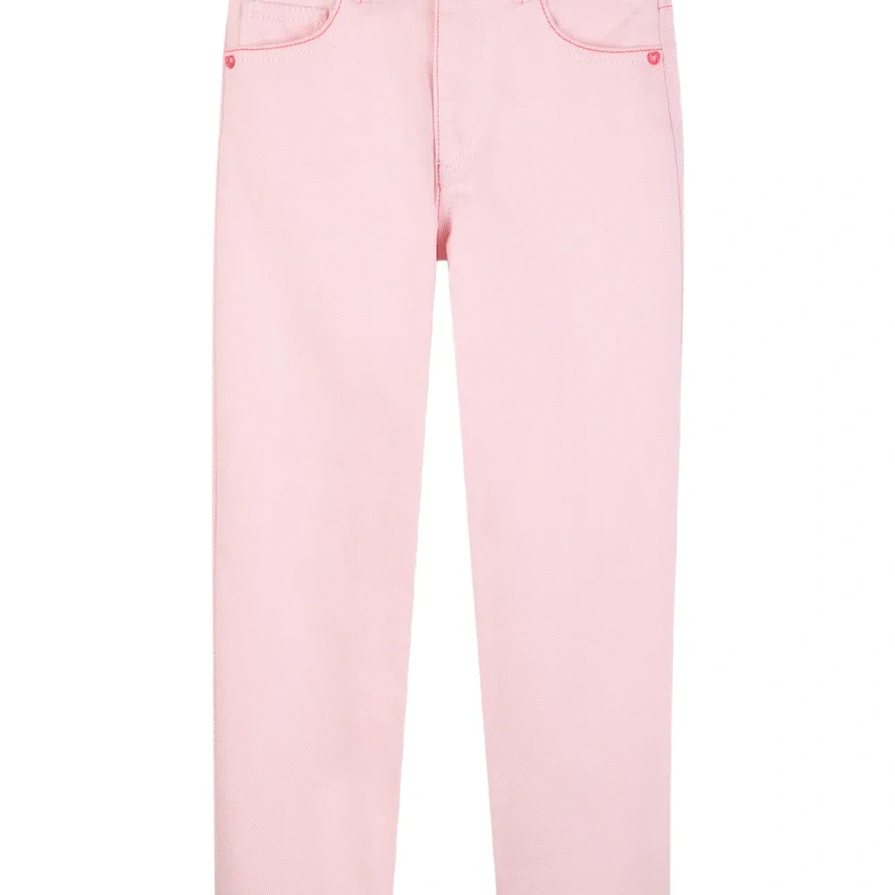 Брюки с карманом, украшенным пайетками