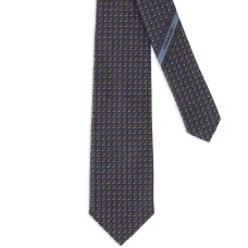 Шелковый галстук с геометрическим узором