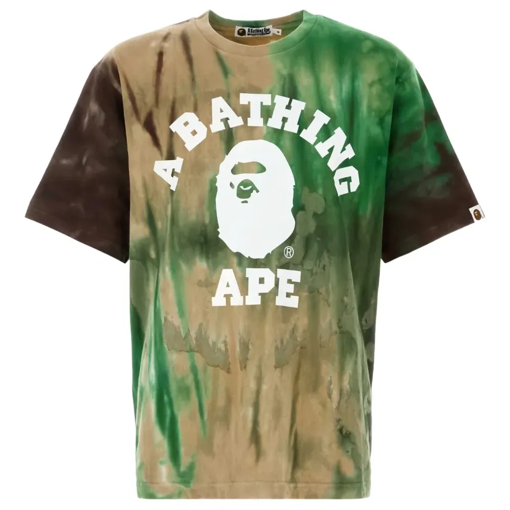 Футболка с круглым вырезом и эффектом тай-дай