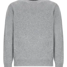 Джемпер с круглым вырезом и длинными рукавами