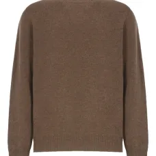 Джемпер с круглым вырезом и длинными рукавами