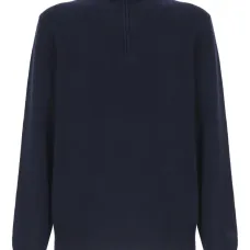 Свитер с молнией на воротнике