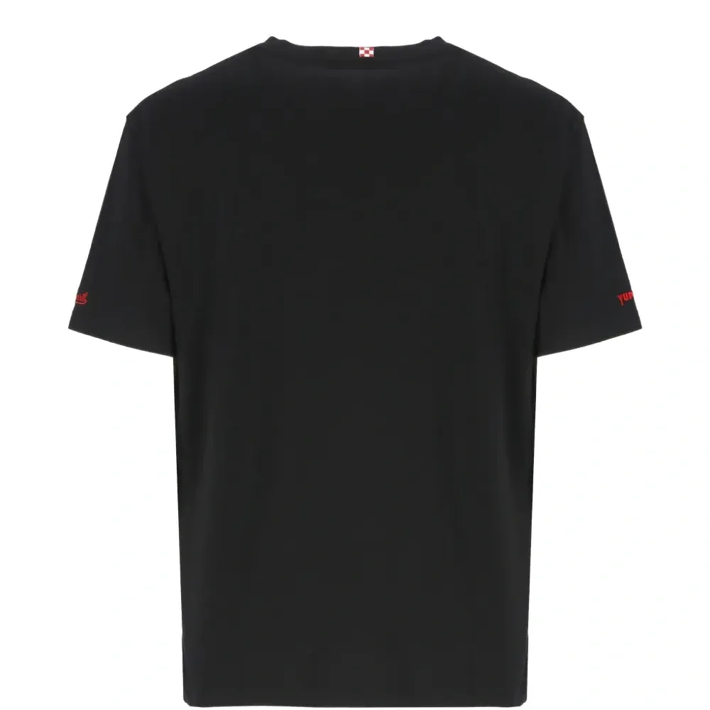 Футболка с вышивкой и круглым вырезом