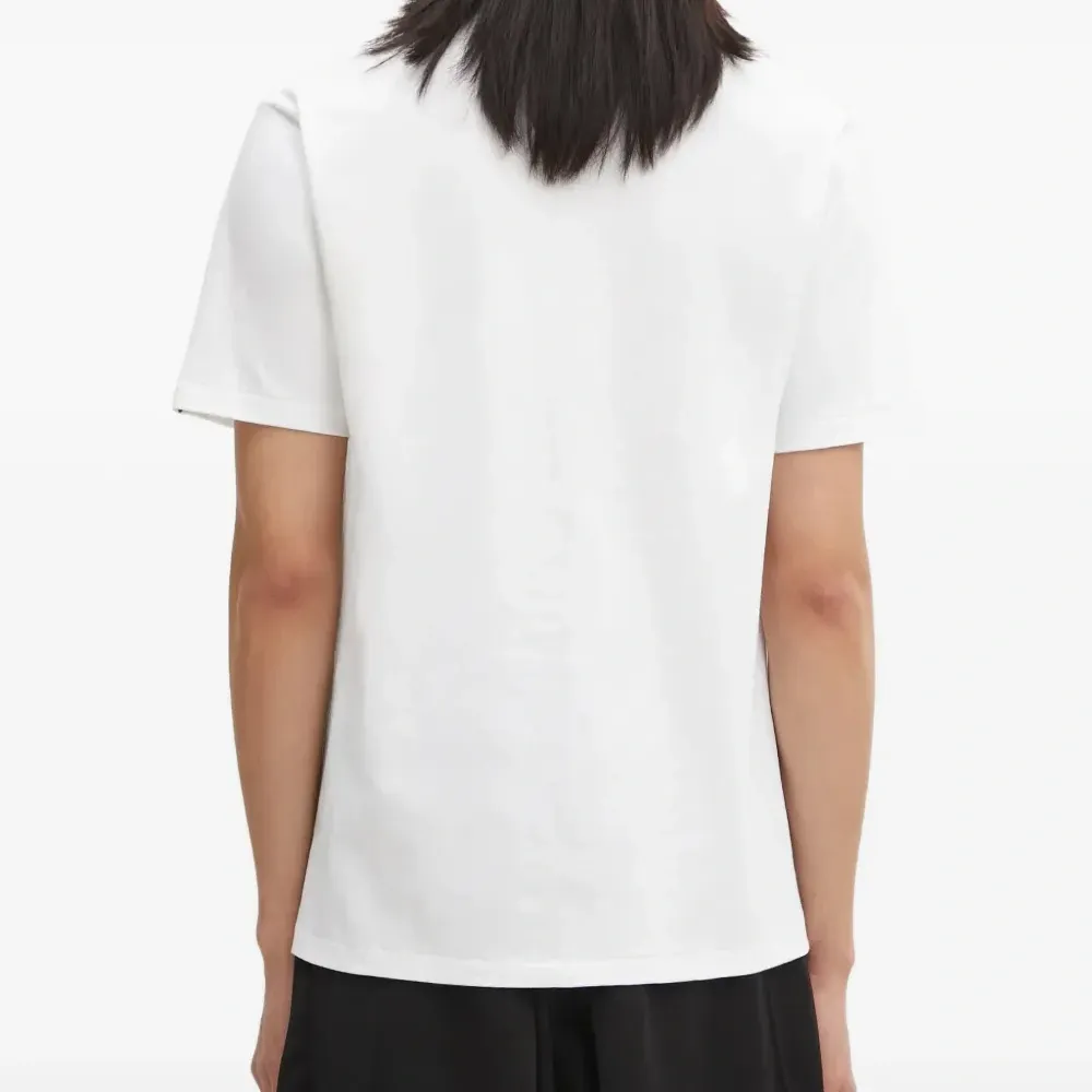 Футболка с графическим принтом "Колледж" и камуфляжным узором "Пальмовое дерево"