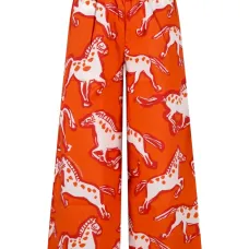 Брюки с узором в лошадей Брюки с узором в лошадей