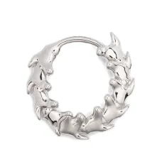 Мини-серьга-кольцо "След Змеи" (одна штука)