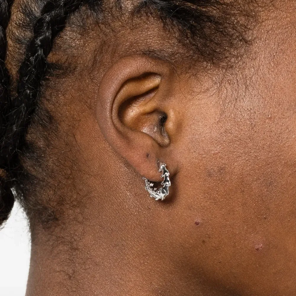 Мини-серьга-кольцо "След Змеи" (одна штука)